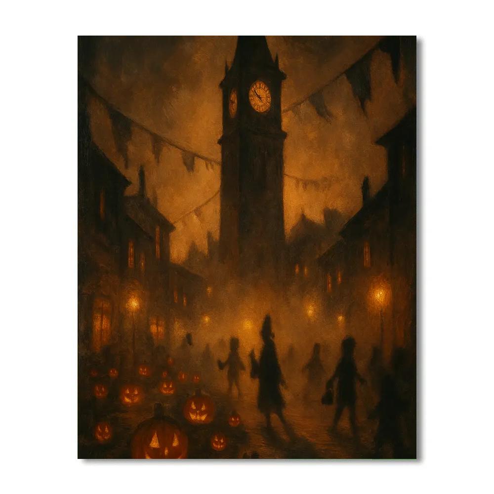 Clocktower Shadows painting number kit