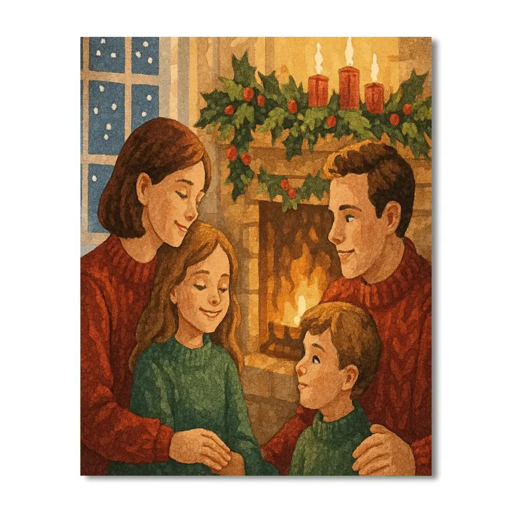 Hollylit Hearth Harmony Number painting