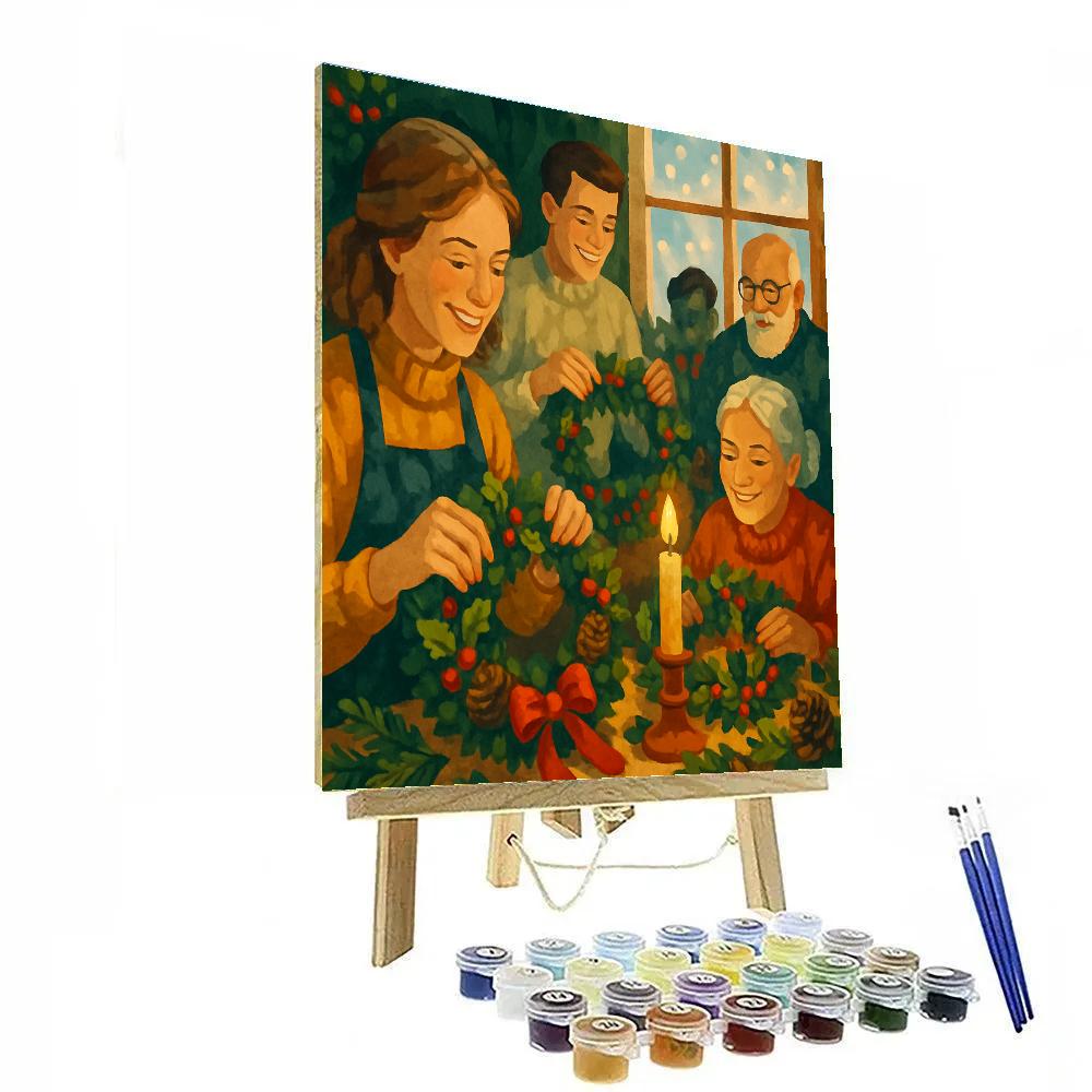 Wreath Weavers’ Workshop Paint by numbers art
