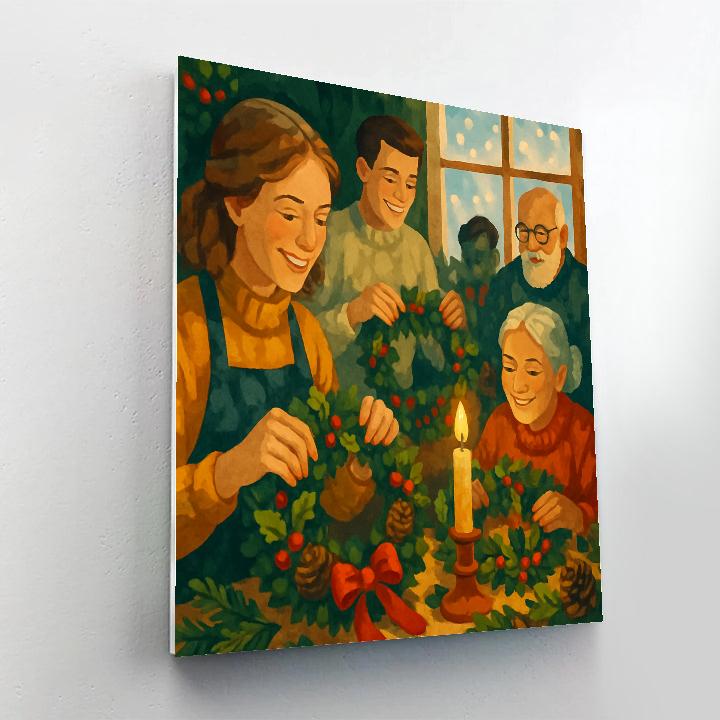 Wreath Weavers’ Workshop Paint by numbers art