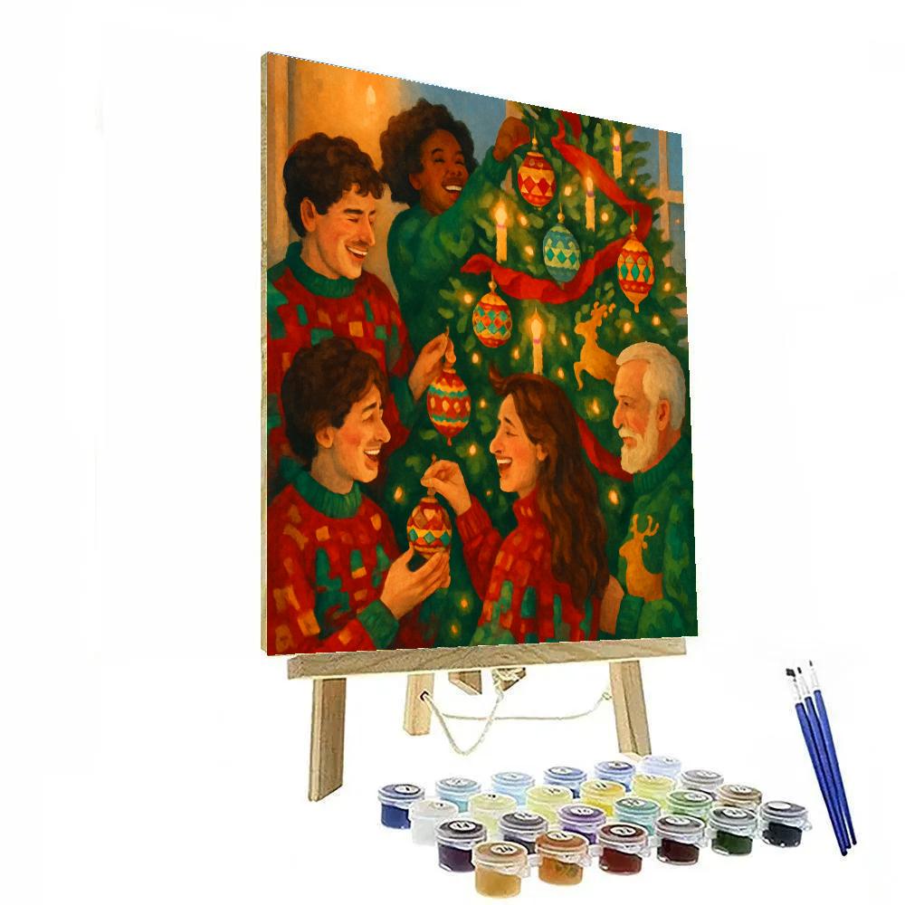 Ornaments Aglow Gathering Numbered painting kits