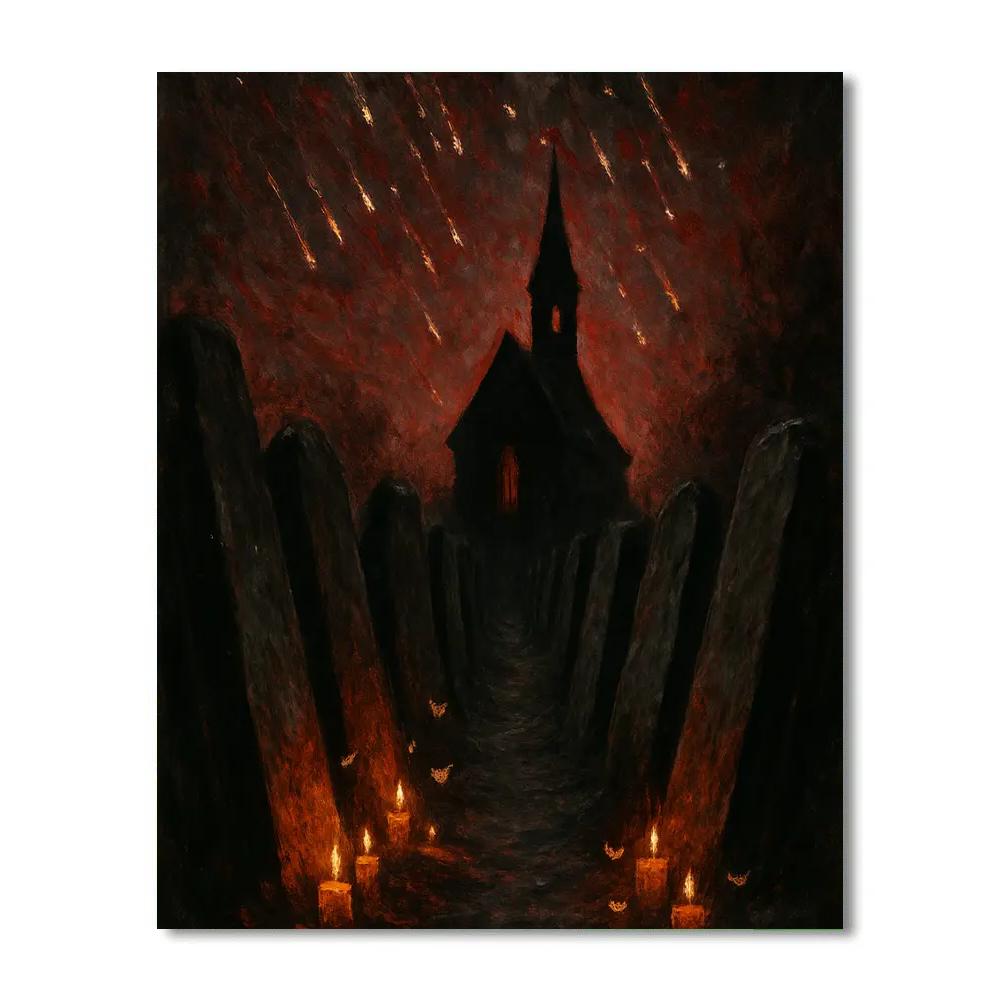 Starlit Grave Lane paint by numbers