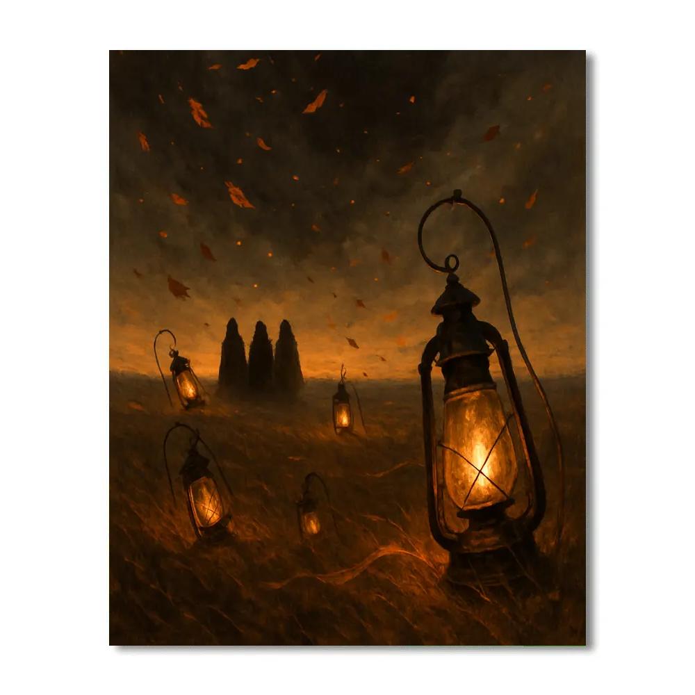 Windswept Lantern Plains paint by number