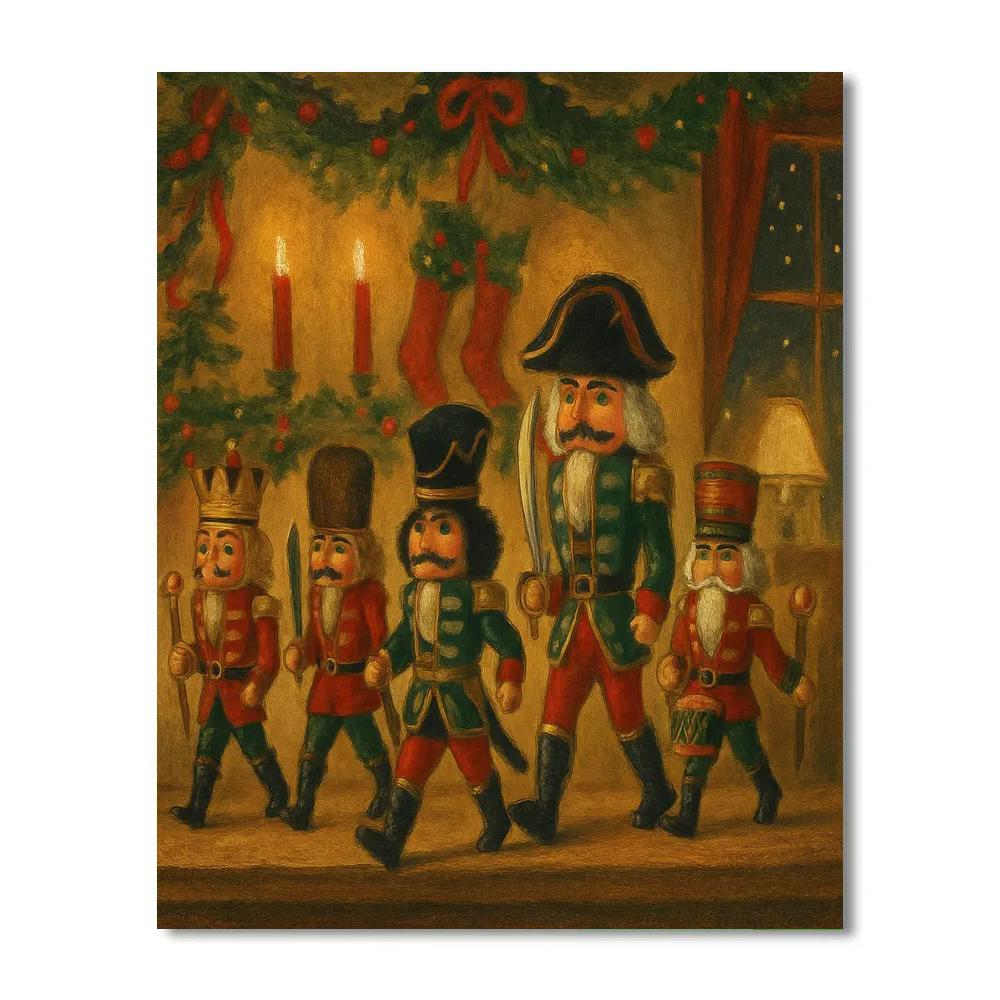 Hearthside Nutcracker Parade Number painting