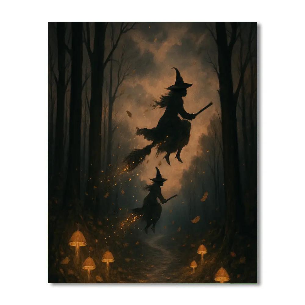 Moonlit Witchwood Path Painting by numbers kit