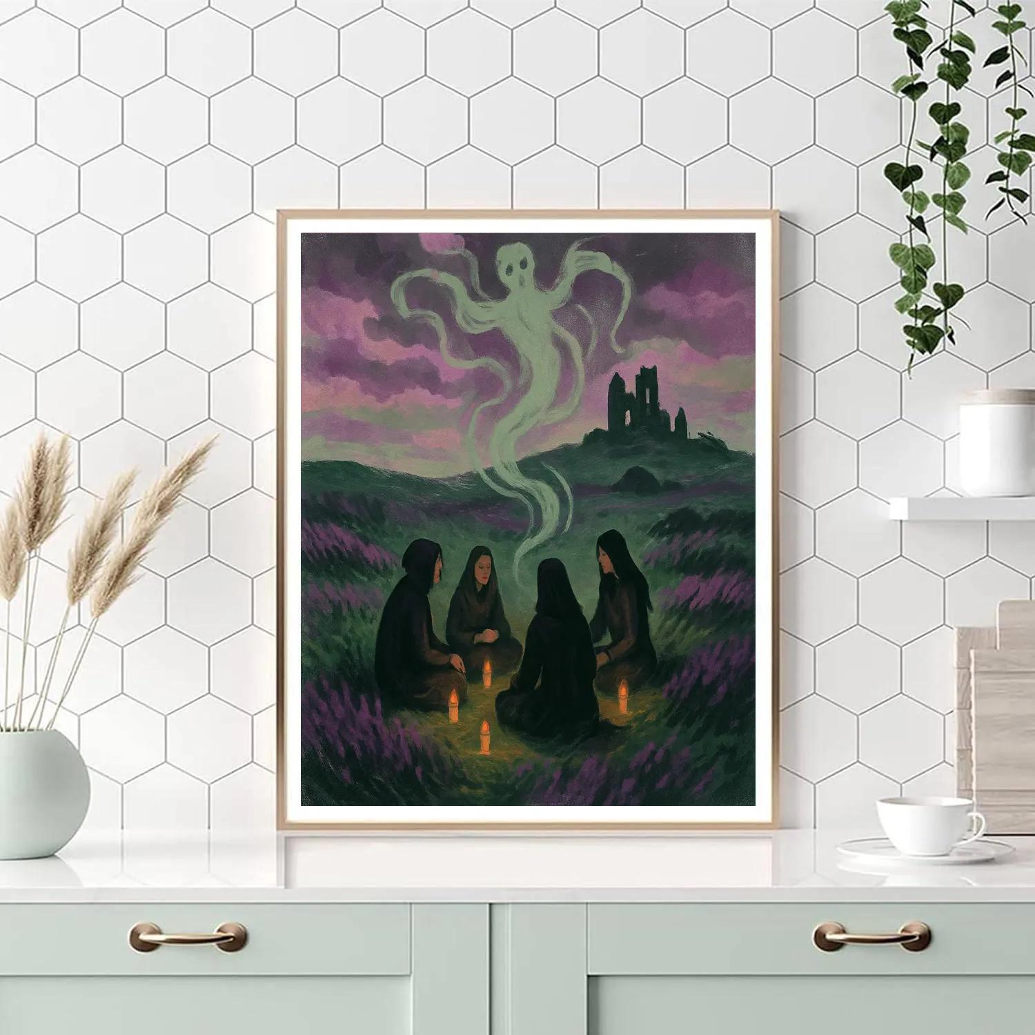 Seance On The Moor Number painting