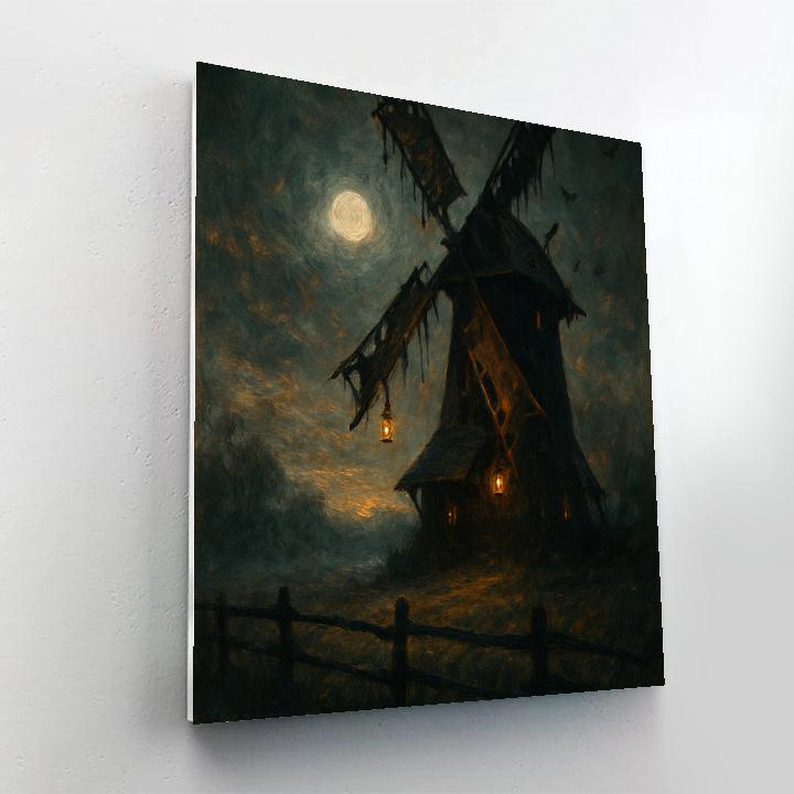 The Hollow Windmill painting number kit