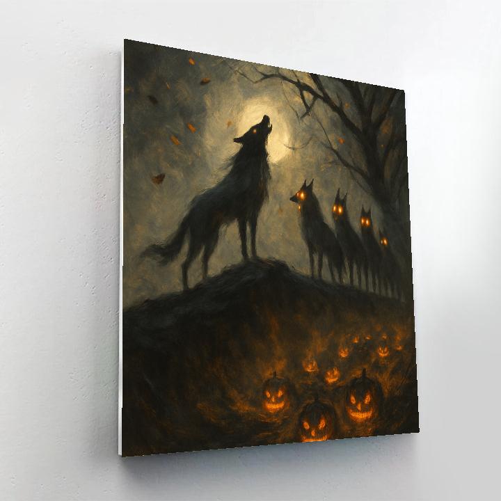 Ridge Of Lantern Wolves Numbered painting kits