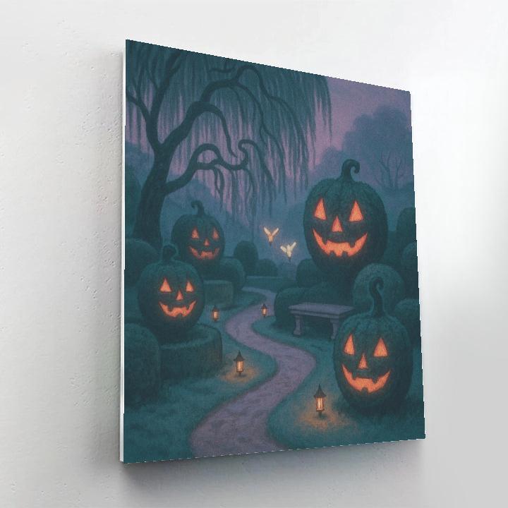 The Lanternmakers Garden painting number kit