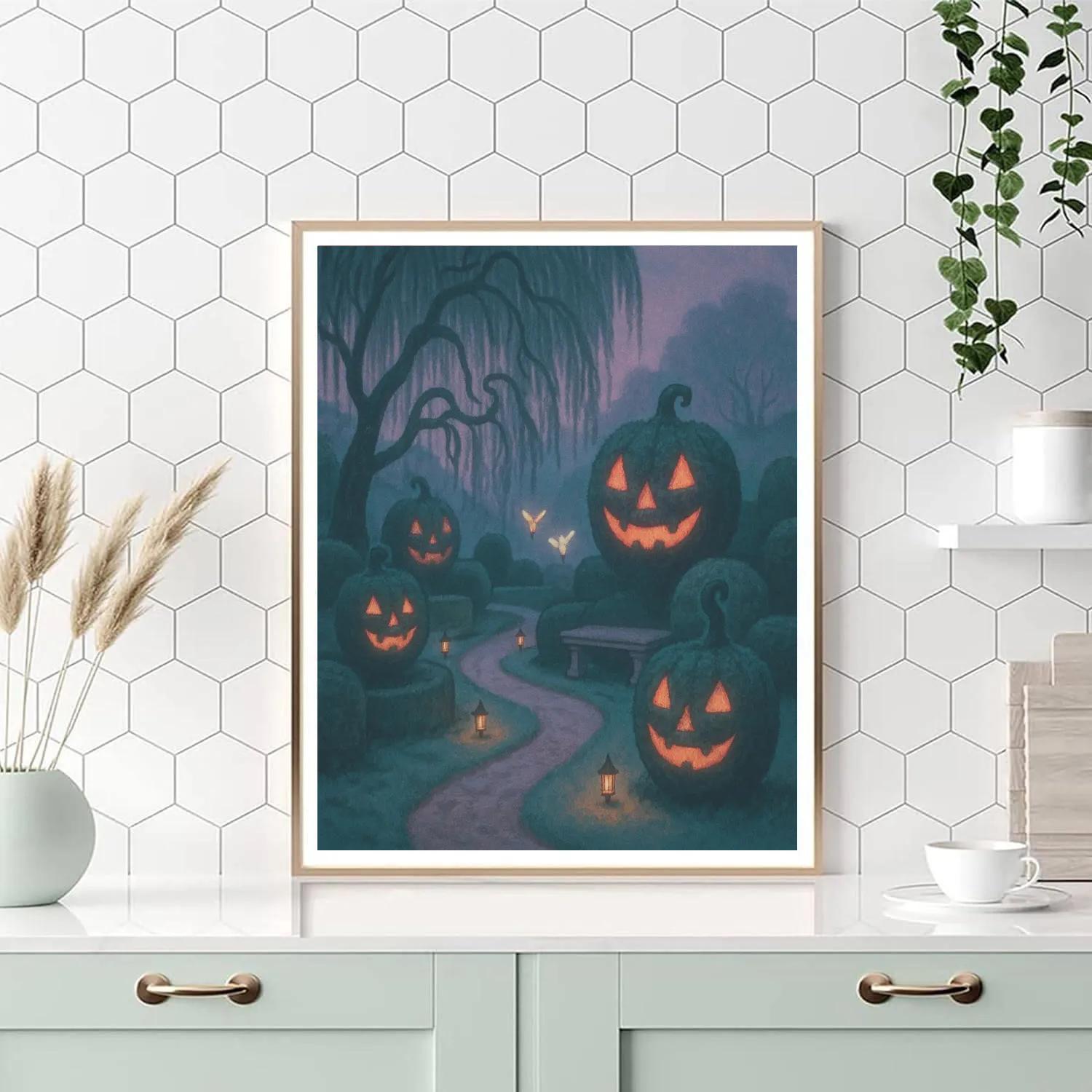 The Lanternmakers Garden painting number kit