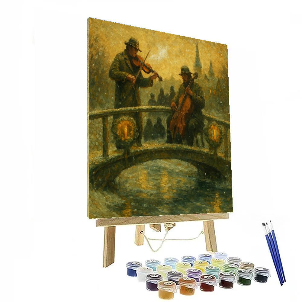 Willow Wreath Bridge Concert Painting by numbers kit