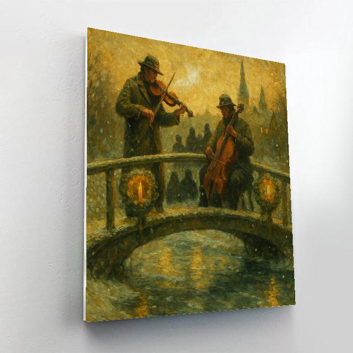 Willow Wreath Bridge Concert Painting by numbers kit