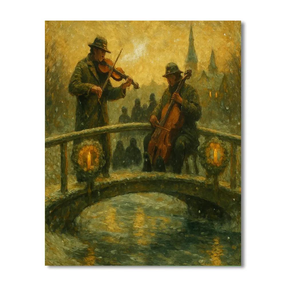 Willow Wreath Bridge Concert Painting by numbers kit