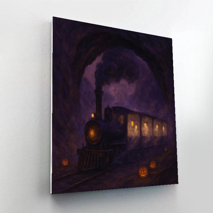 The Hushed Hollow Train paint by numbers