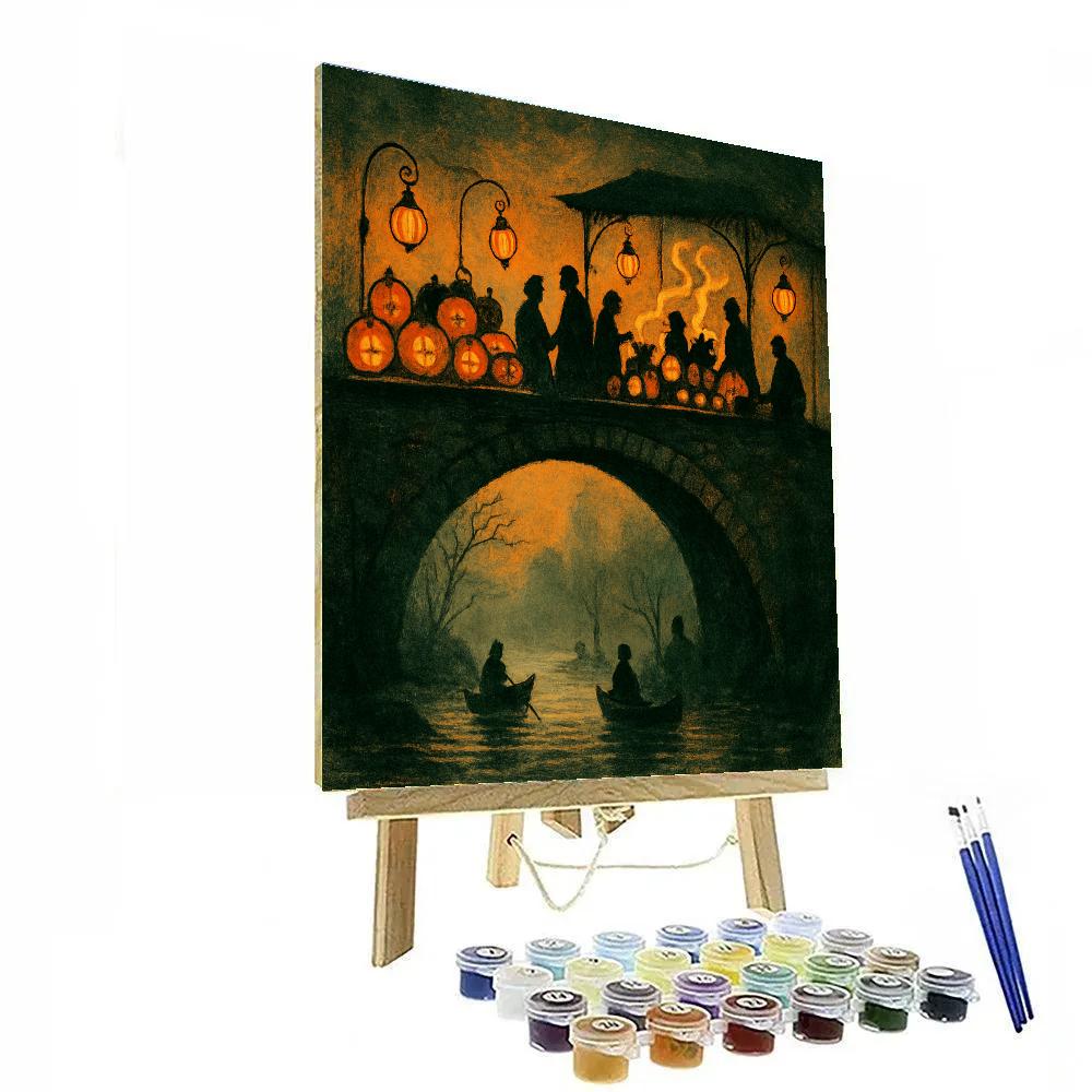 The Lantern Bridge Market Numbered painting kits