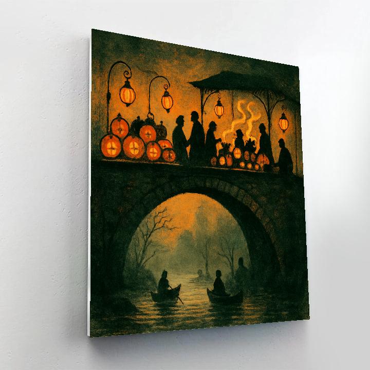 The Lantern Bridge Market Numbered painting kits