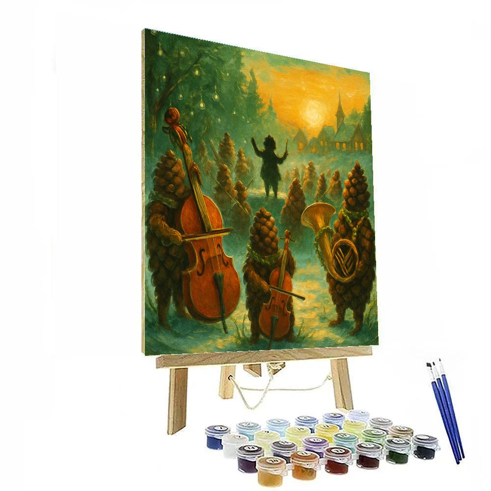 Pinecone Street Orchestra At Dawn Paint by numbers art