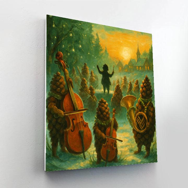 Pinecone Street Orchestra At Dawn Paint by numbers art