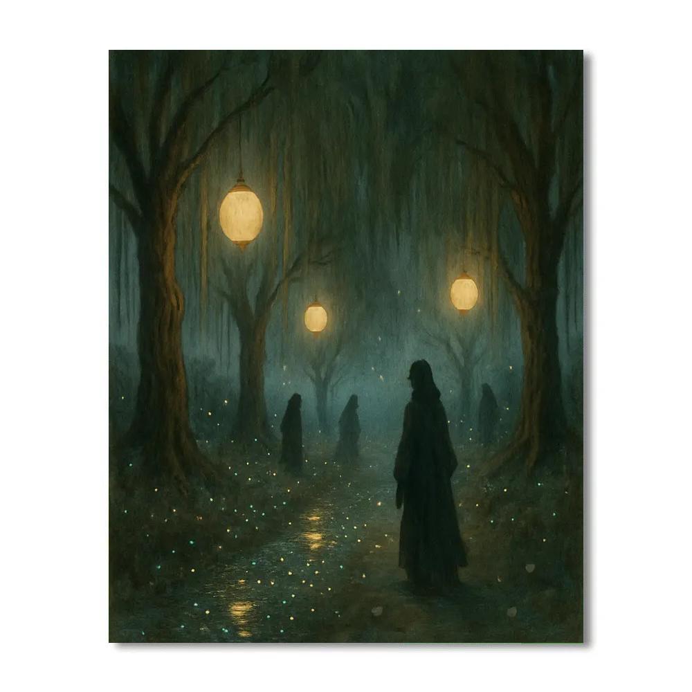 Willow Lantern Lane Numbered painting kits