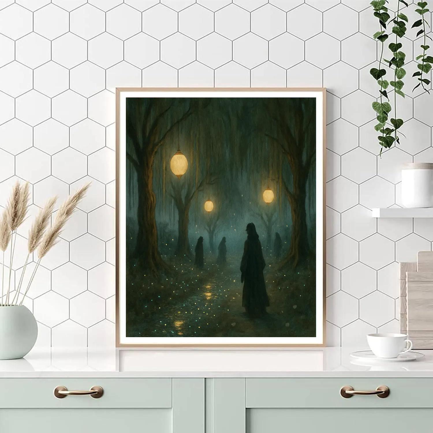 Willow Lantern Lane Numbered painting kits
