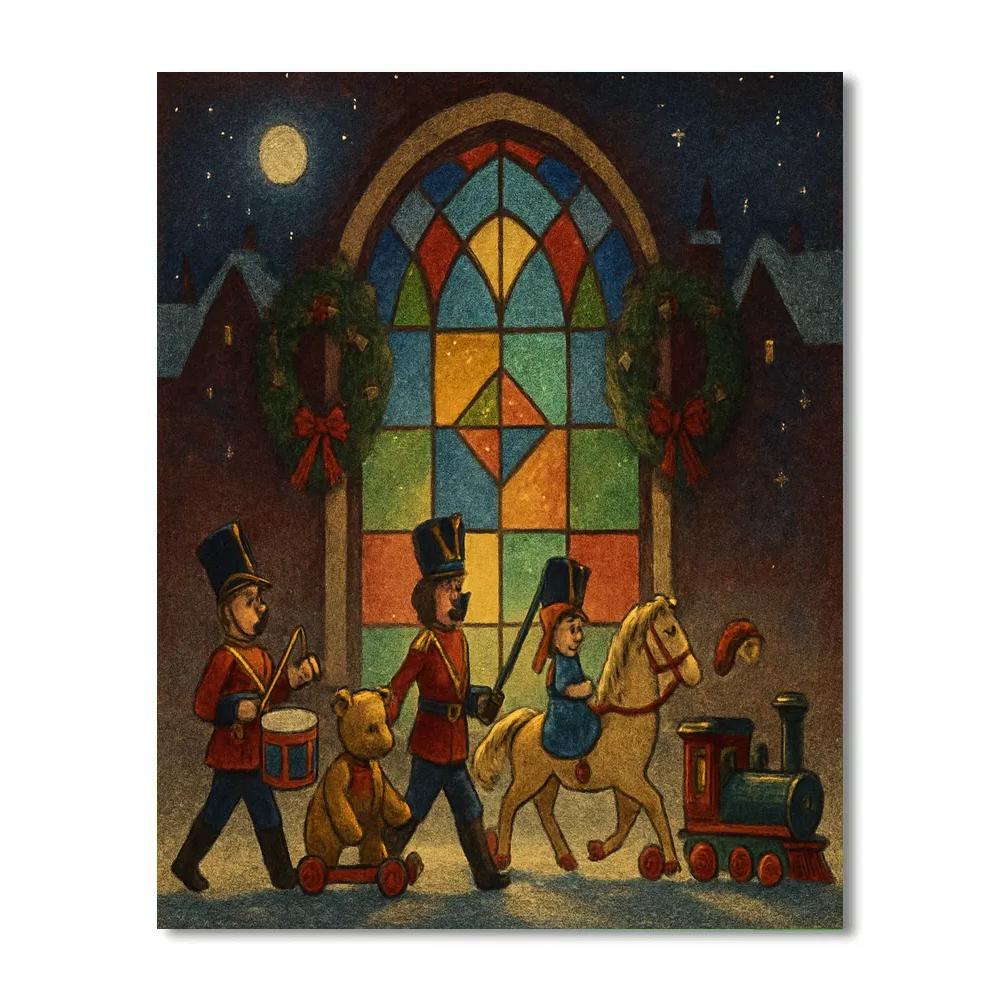 Starglass Window Toy Parade Number painting