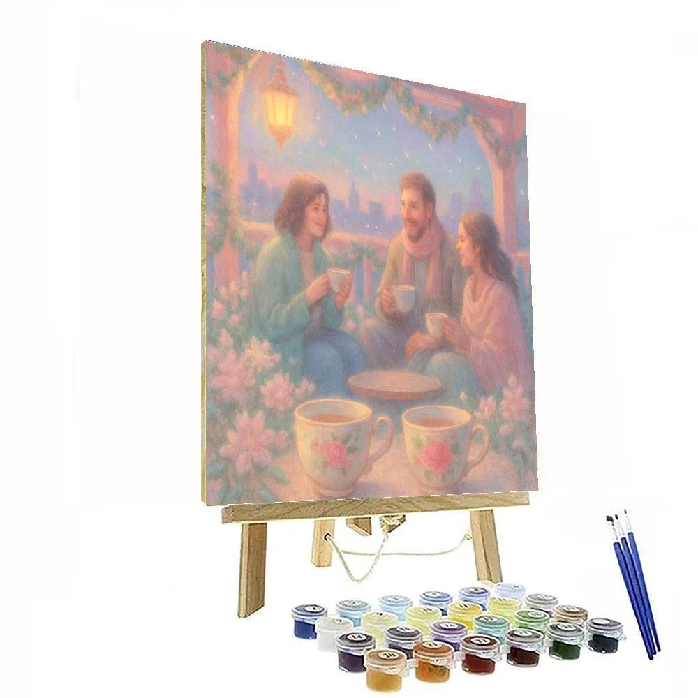 Frostflower Terrace Tea Gathering Number painting
