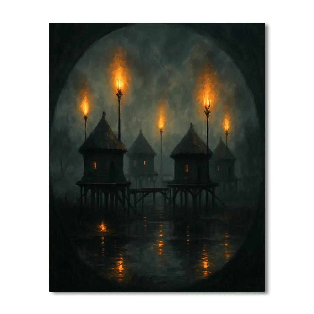 Marshlight Keepers Painting by numbers kit