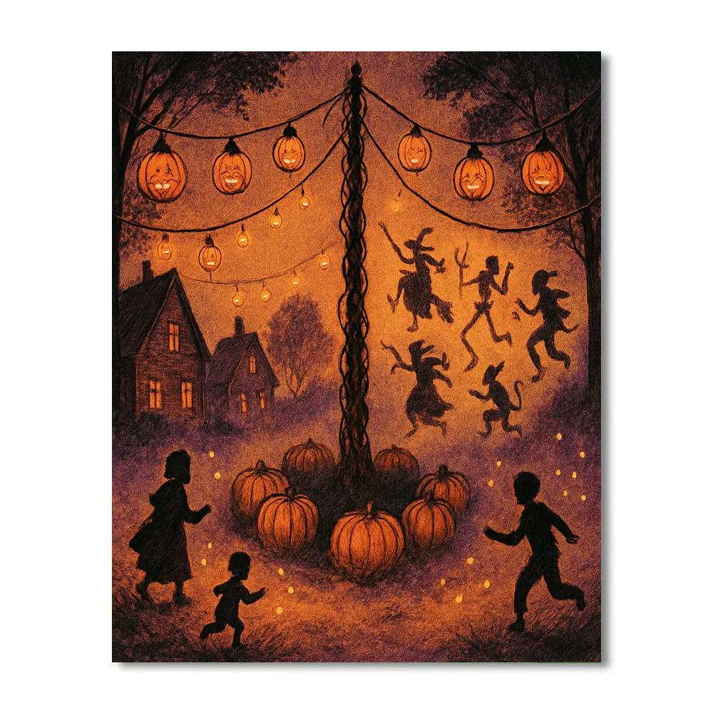 Lanterned Hollow Festival Paint by numbers kits