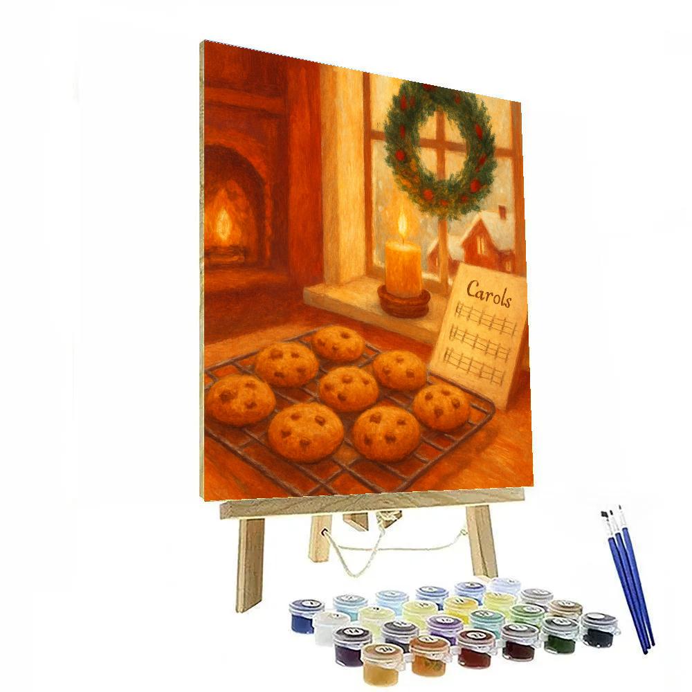 Rosy Chimney Cookies And Carol Notes paint by color