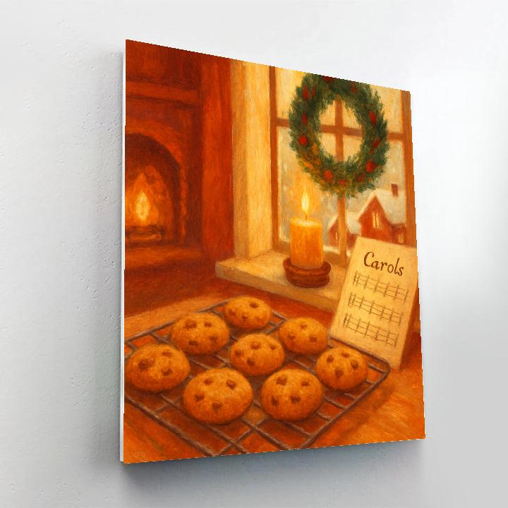 Rosy Chimney Cookies And Carol Notes paint by color