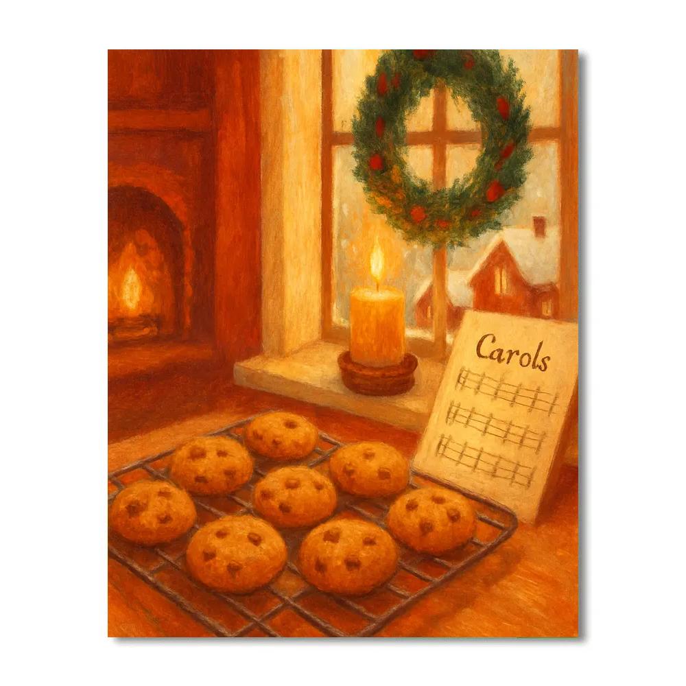 Rosy Chimney Cookies And Carol Notes paint by color
