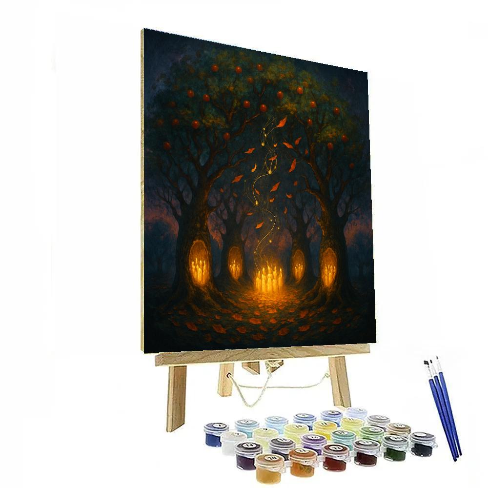 The Midnight Orchard Choir Numbered painting kits