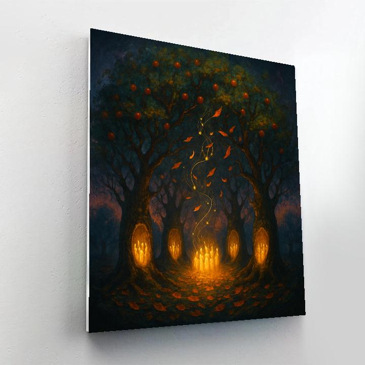 The Midnight Orchard Choir Numbered painting kits