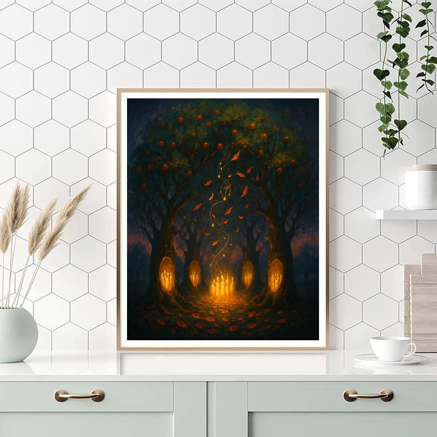 The Midnight Orchard Choir Numbered painting kits