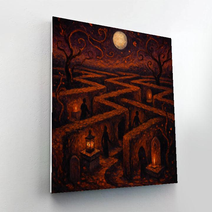 The Lantern Labyrinth paint by color