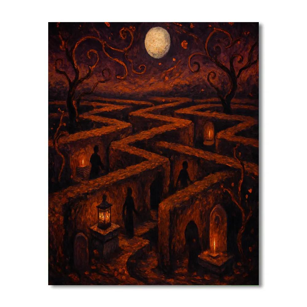 The Lantern Labyrinth paint by color