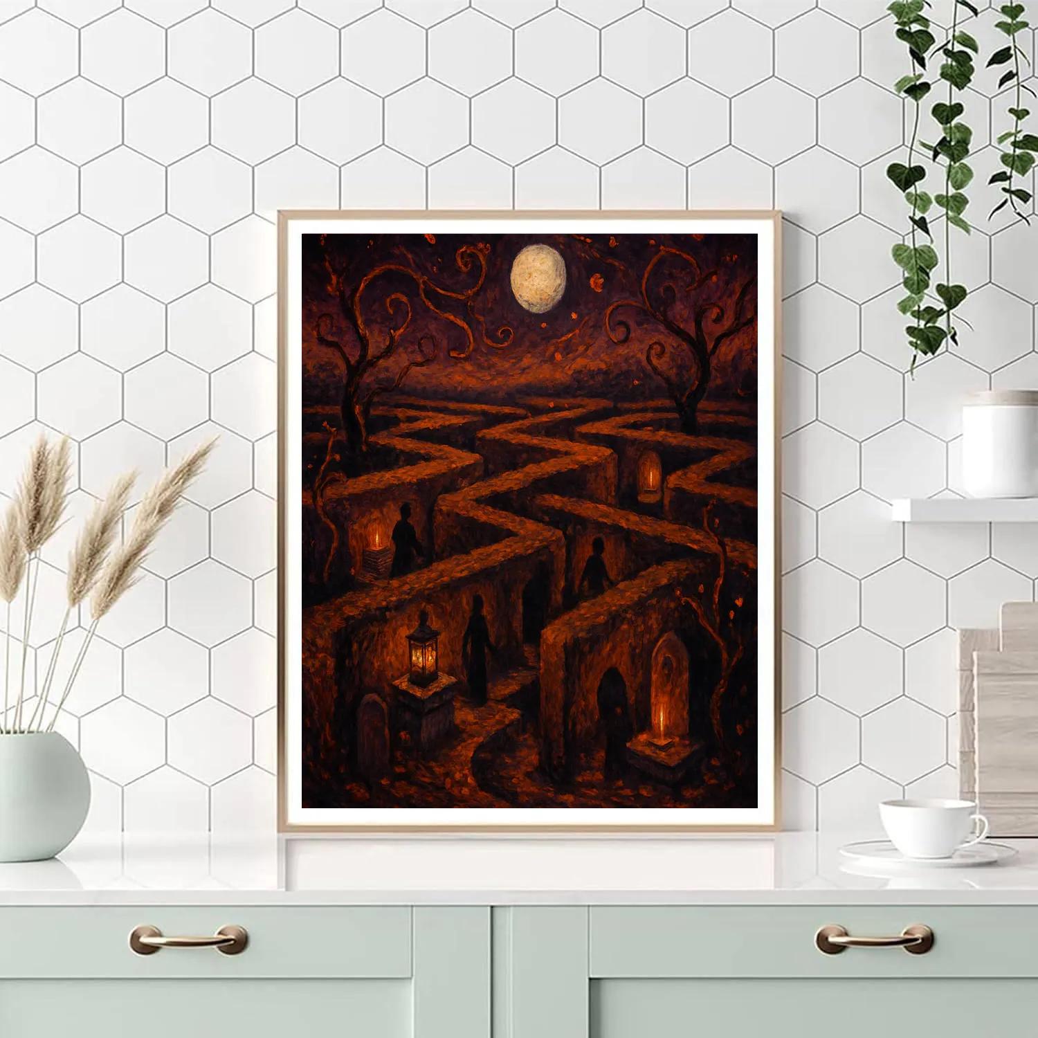 The Lantern Labyrinth paint by color