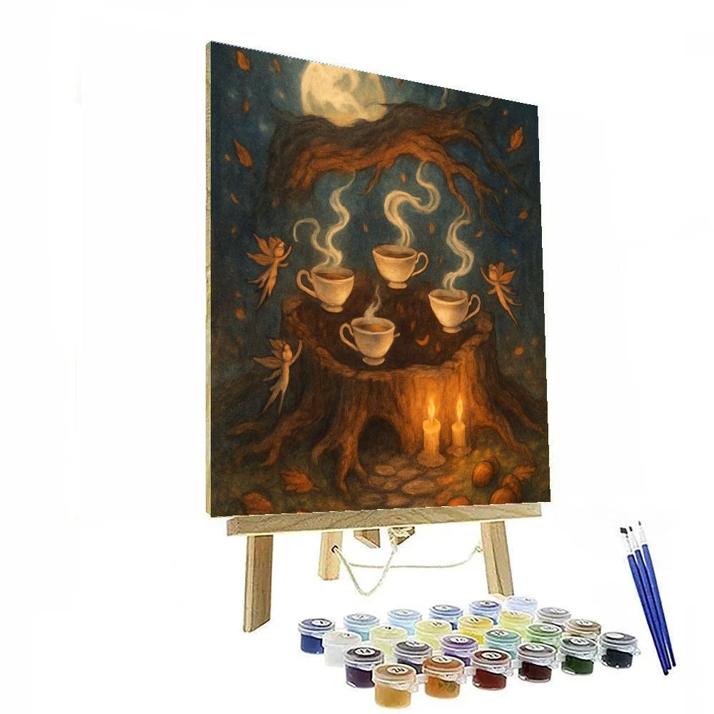 Midnight Hollow Tea Circle DIY paint by numbers