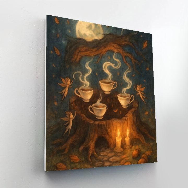 Midnight Hollow Tea Circle DIY paint by numbers