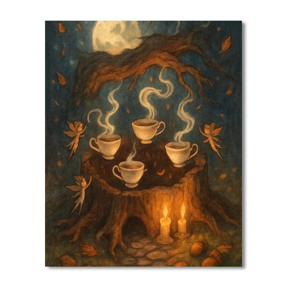 Midnight Hollow Tea Circle DIY paint by numbers