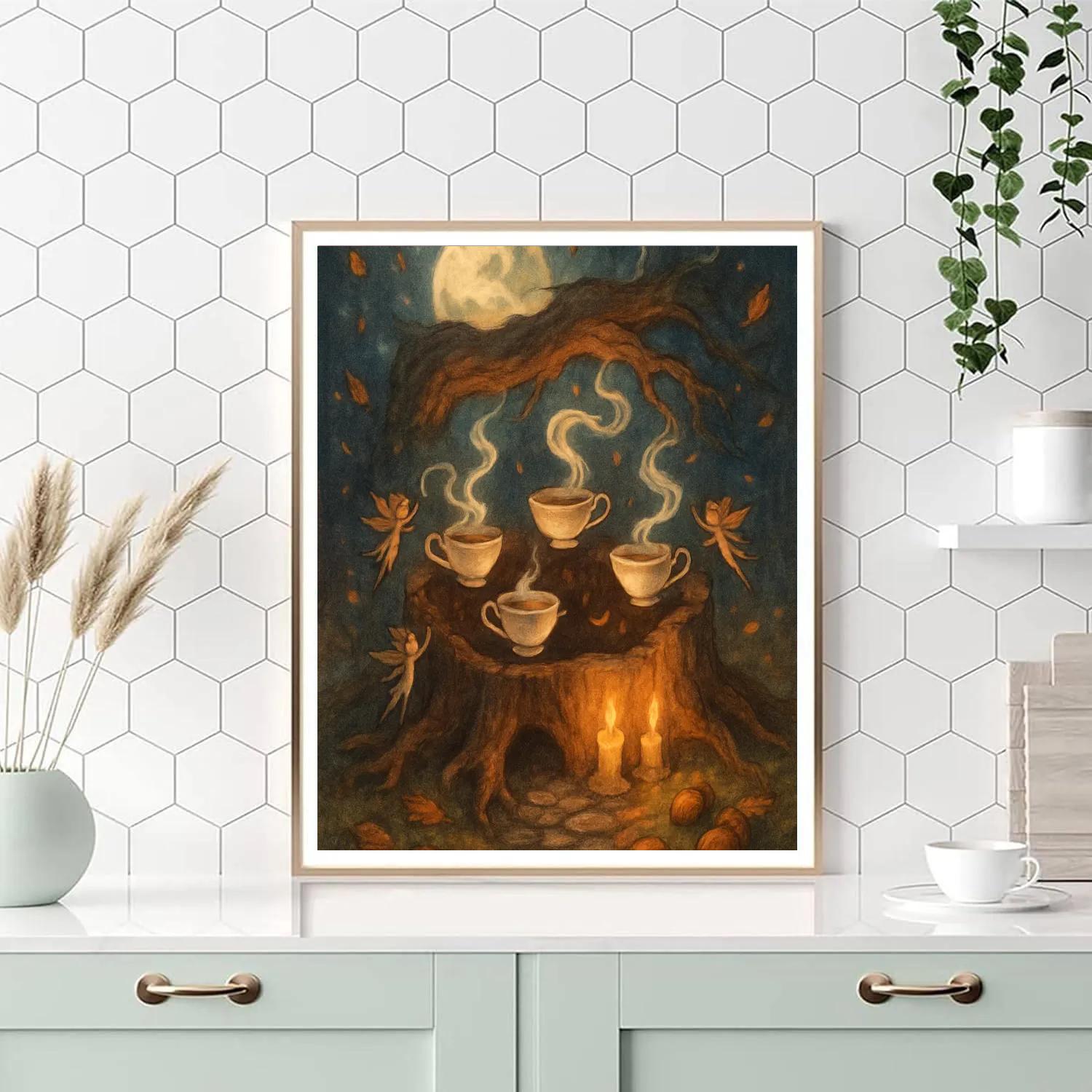 Midnight Hollow Tea Circle DIY paint by numbers