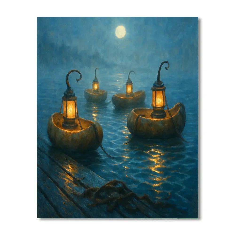 Salt Lantern Moorage Paint by numbers kits