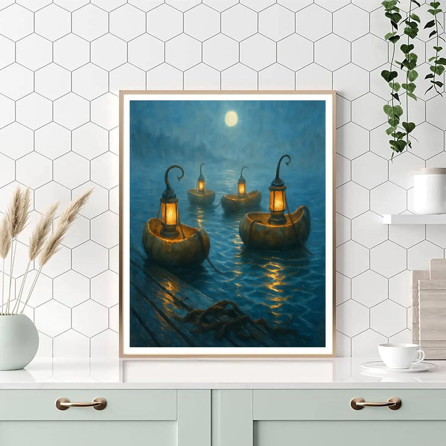 Salt Lantern Moorage Paint by numbers kits