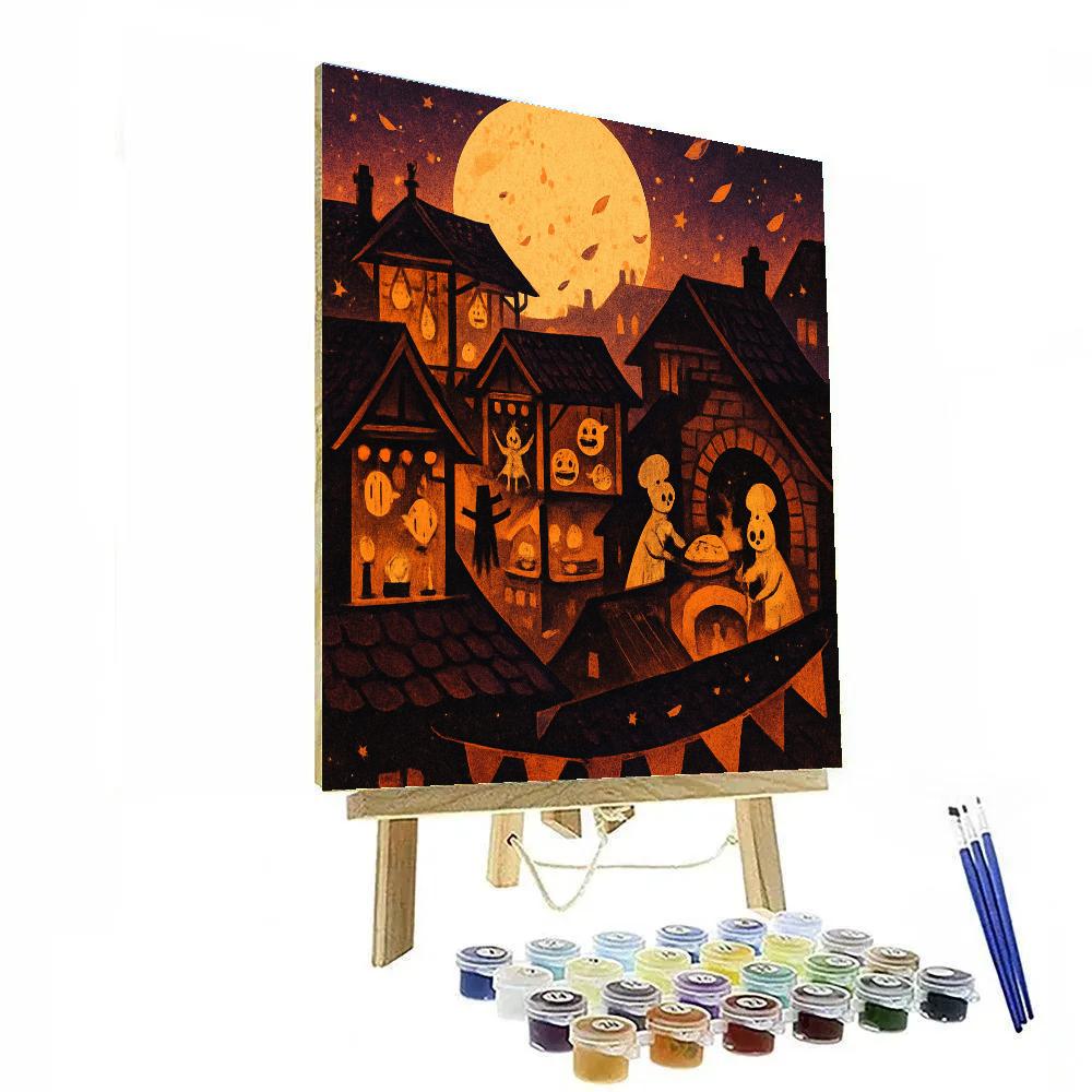 The Lanternmakers Rooftop Bazaar Numbered painting kits