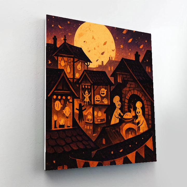 The Lanternmakers Rooftop Bazaar Numbered painting kits