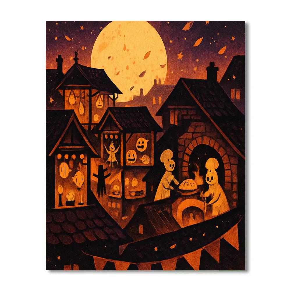 The Lanternmakers Rooftop Bazaar Numbered painting kits