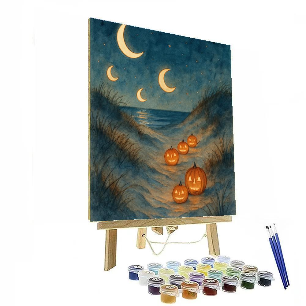 Crescent Dunes Lantern Walk Numbered painting kits