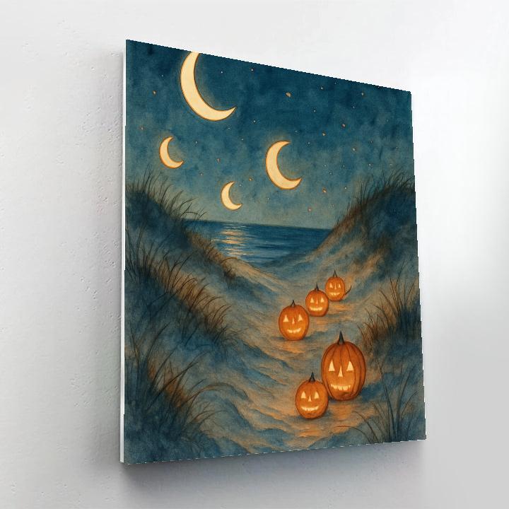 Crescent Dunes Lantern Walk Numbered painting kits
