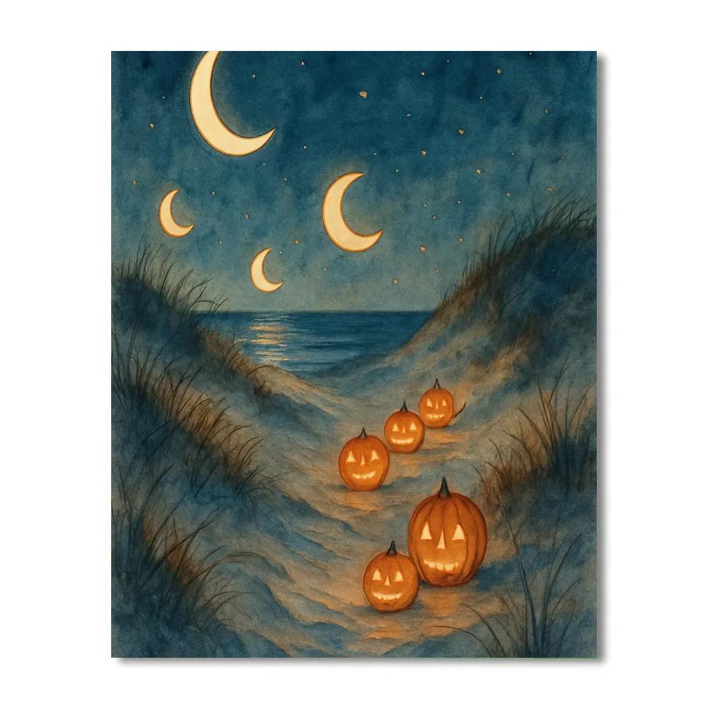 Crescent Dunes Lantern Walk Numbered painting kits
