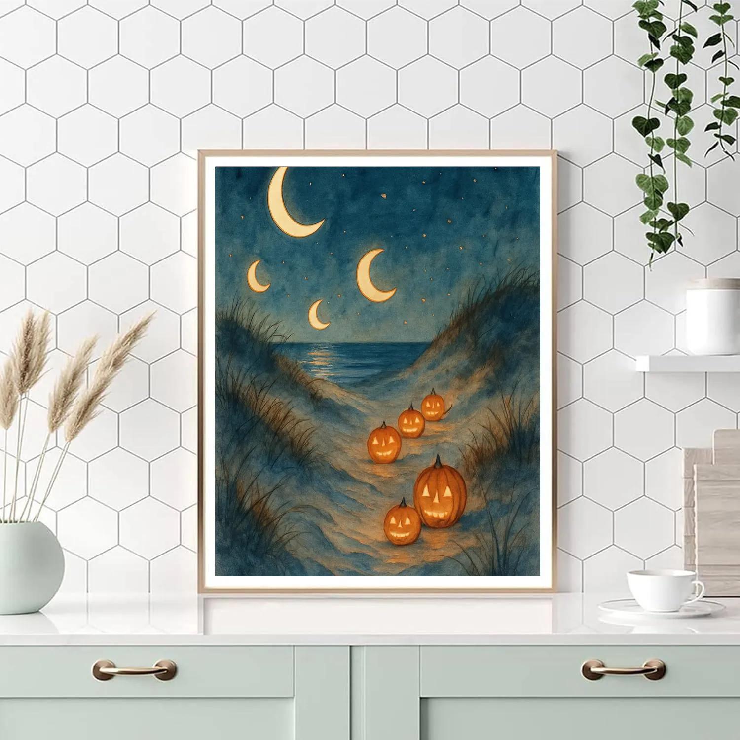 Crescent Dunes Lantern Walk Numbered painting kits